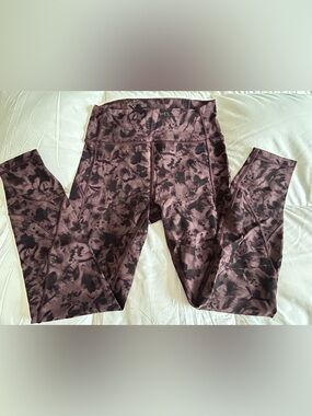 Lululemon in movement High-Waist Floral Print Leggings in Deep Mauve